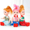 4 pes plastic tiny dolls-4 Pcs Set - Soft Mini Princess Doll Toys For Girls - 4 Inch - Colorful Hair and Clothing Fancy Dress Dolls Toy For Kids Boys and Girls. 