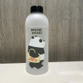 Cute Panda Bear Cup 1000ml Water Bottle Straw Transparent Water Bottle Drinkware. 