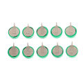 10PCS 1.2V 40mAh Ni-MH Rechargeable Battery With Solder Pins For Timer Toys Watch Hearing Aid Solar Equipment Button Coin Cell YULING. 