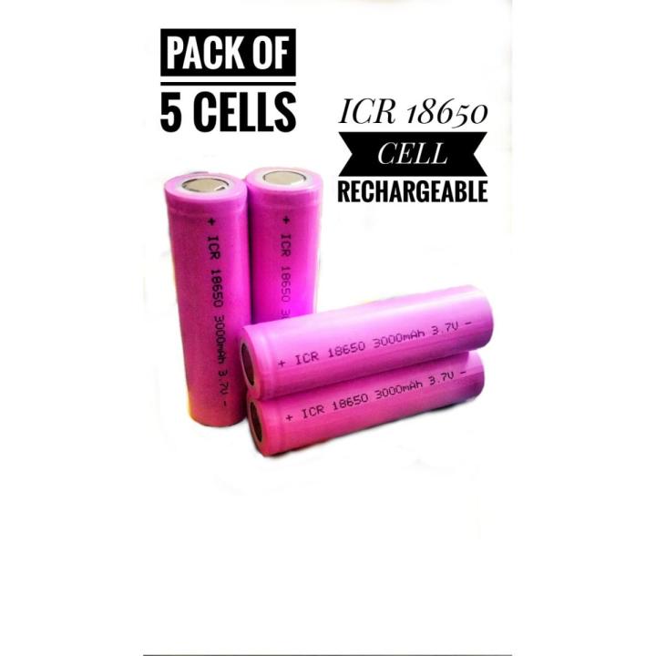 5pcs/Lot 100% Original 3.7V 3000mAh for Power Bank,Laptop,Flash Light Li-ion Rechargeable 18650 Lithium Battery Cell Model ICR 18650 Battery-3000mAh Cell