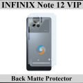 Infinix Note 12 VIP Back Protector Carbon Fiber Matte Soft Skin Sheet For Infinix Note 12 VIP. 