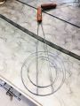 Roti Seekha- Roti Seekhana- Roti Chimta-Roti Grill-Roti Jali- -Stainless Steel Roti Sekha with long  Wooden Handle(Multipurpose use). 