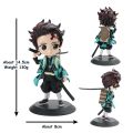 6 pcs set Demon slayer Anime Figure collectibles Nezuko Tanjirou Zenitsu Inosuke Kyoujurou Kimetsu No Yaiba Doll Q Figural PVC Model Gifts Toys anime toys collectables demon slayer. 