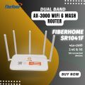FiberHome AX3000 Wi-Fi 6 Mesh Router SR1041F Dual band router  WiFi 6 Gaming Router, Latest d link router with wifi6 Technology (Branded Used)With Adapter Best Product Minimum Price. 