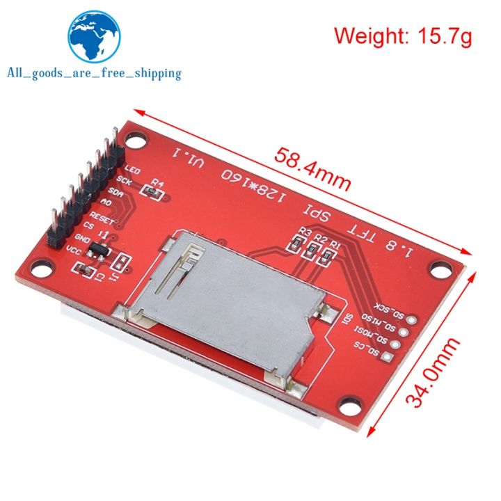 TZT%201.8%20inch%20TFT%20LCD%20Module%20LCD%20Screen%20Module%20SPI%20serial%2051%20drivers%204%20IO%20driver%20TFT%20Resolution%20128*160%20For%20Arduino%20-%20Image%203