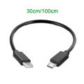 30cm/100cm Type C to Micro USB Cable USB-C Male to Micro USB Male Cable For Phone. 