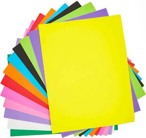 Colour Full File Paper Colour Paper 100 Sheets, Multi Colors - A4 Size /A4 Color Paper, 70g ...