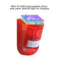Waterproof Solar Power Alarm Light PIR Motion Sensor Security Sound-Light Warning Lamp for Farm Garden. 