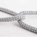2 PCS Magnetic Pearl Curtain Buckle Magnetic Curtain Tiebacks Convenient Drape Tie European Style Decorative Weave Rope Curtain Rings & Buckles Holder for Window Sheer Blackout Draperies, Braided Straps Ball Buckles,  Parday. 