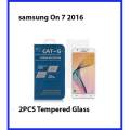 2Pcs Samsung On7 2016 Tempered Glass Screen Protector Polish Glass For Samsung On7 2016. 
