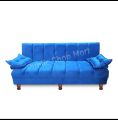 Sofa CumBed 3 Seater Blue Jute & Valvet Costumize {{ Special Offer }}. 