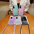 Glitter Bling Soft Phone Case Cover For Xiaomi Redmi Note 11 Pro 11T Poco M4 Pro Crossbody Sling Shoulder Strap Lanyard For Xiaomi 11 Lite 10T 9S K40. 