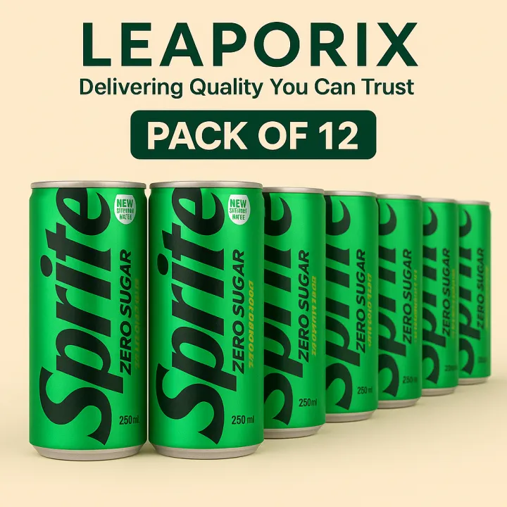 LEAPORIX MALL | Sprite Zero Sugar Drink 250ml Can (Pack of 12) | No ...