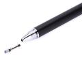 2-in-1 Capacitive Touch Screen Writing Drawing Stylus Pen Compatible with Conductive Fine + Microfiber Tip for iOS i-Phone i-pad, Android Smart-Phone Mobile Tablet Laptop PC  Metal A One. 