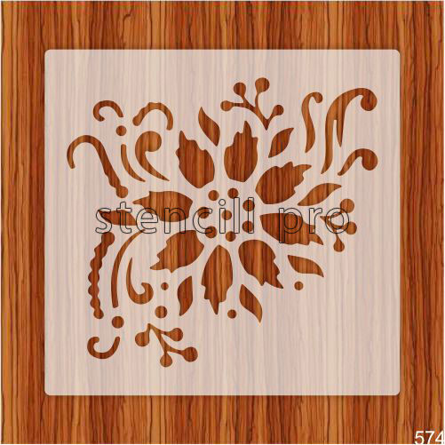 Reusable Flower Stencil Airbrush Painting Wall Art DIY Home Decor Scrap ...