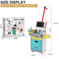 Medical Music Simulated Desk Toy Set Doctor Surgeon Hospital Kids Children Clinic Nurse Push Cart Pretend Play Set Size Approx. 85 cm. 