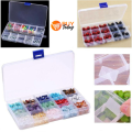15 Grids Jewelry Tool Box Gift For Beads Jewelry Earrings Ring Storage Box Podazz Transparent Plastic Storage Jewelry Box Compartment Adjustable Container For Beads Earring Box For Jewelry Rectangle Box Case. 