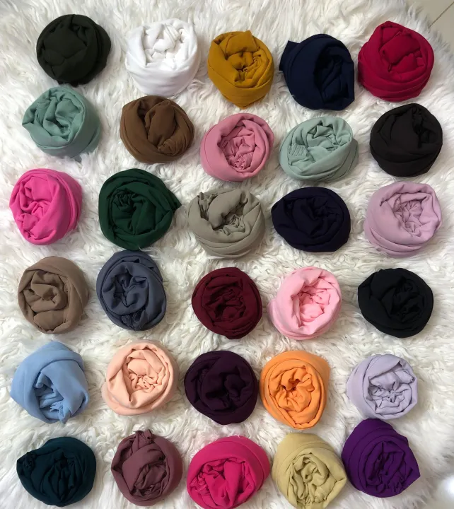 Chiffon%20Georgette%C2%A0%20Hijab%20Scarf%20for%20girls%20Easy%20to%20wear%20Double%20Loop%20Plain%20Chiffon%20Georgette%C2%A0%20Hijab%20Stoller%20Scarf-%20Multicolour%20Dupattas%20for%20girls%20and%20women%20-%20Image%205