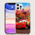 Disney Cars Lightning McQueen Cover for Apple iPhone 11 12 13 Mini 14 15 Pro Max 7 8 Plus X XS XR Clear TPU Case. 