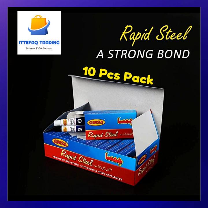 10Pcs Magic GMSA Rapid Steel Economy Pack (Magic Depoxi Steel) Full Box