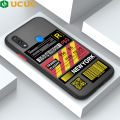 UCUC for Huawei Nova 3i P Smart Plus Back Cover Striped Ticket Frosted Transparent Hard Phone Case Thin Shockproof Full Cover Camera Protect Case. 
