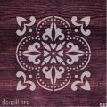 Scrollwork Motif Pattern Multi-Surface Stencil for DIY Projects. 