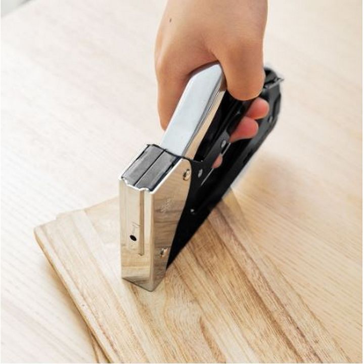 Handy Paper Staple Gunn Tacker Stapler with 800 Pcs 53/8 Pins, Stapler Tracker with Handle Lock Blister Pack 3 In 1 Heavy Duty Wood Stapler Machine