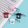 【Customer favorite】mini mobile phone Doll house decoration red black pink Retro phone for for 1/6 1/8 1/12 barbie doll use mini telephone. 