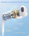 EZone Type C Handsfree Earphones with DAC Chip Compatible with iPhone 15 Samsung OnePlus Oppo Xiaomi. 
