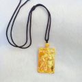 Gold-plated necklace Guan Gong Wufu brand literary pendant men's and women's necklaces, wedding exaggerated necklaces, mother's jewelry, elegant and straight. 