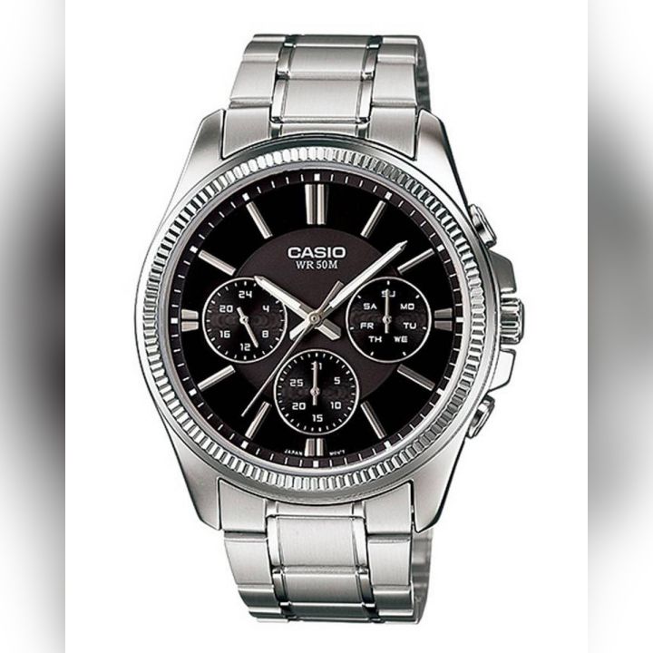 Original Casio - Mtp-1375D-1Avdf - Stainless Steel Watch For Men