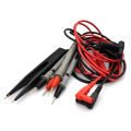 1 Pair 10A 20A Digital Multimeter Probe Soft Silicone Wire Needle Tip Universal Test Leads with Alligator Clip SMD SMT Test Clip. 