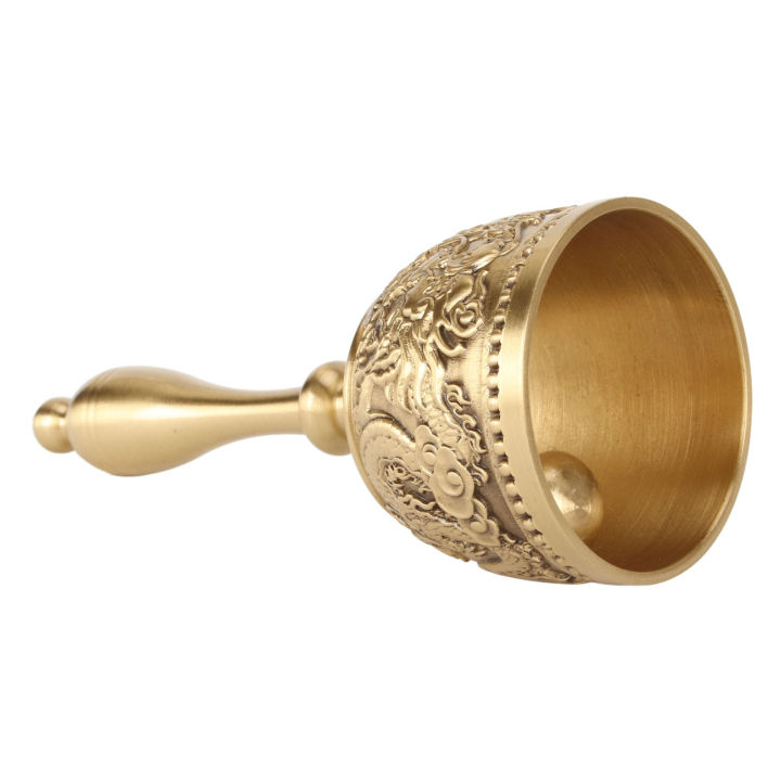 Brass Hand Call Bells Sturdy Handle Loud Ringing Bell For Weddings School Cl LLI