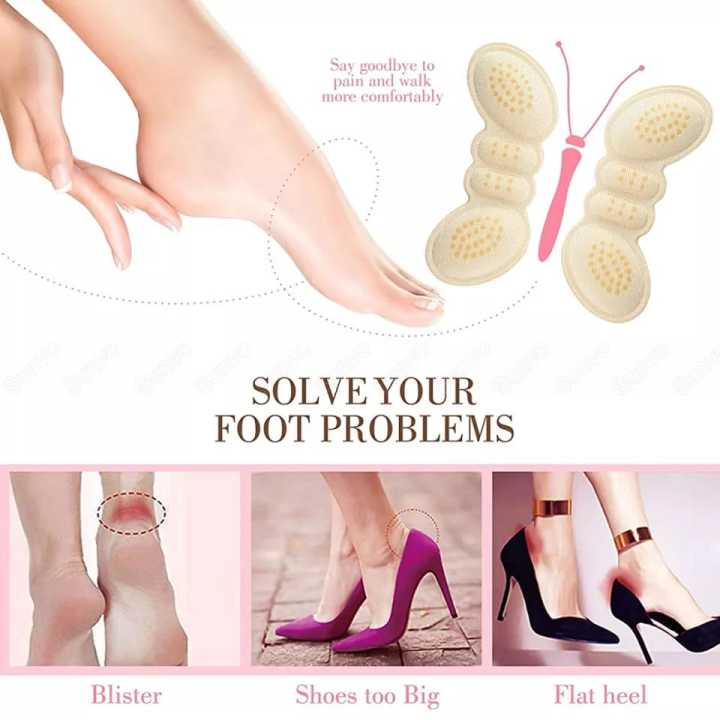 Women Insoles for Shoes High Heel Pad Adjust Size Adhesive Heels Pads Liner Grips Protector Sticker Pain Relief Foot Care Insert