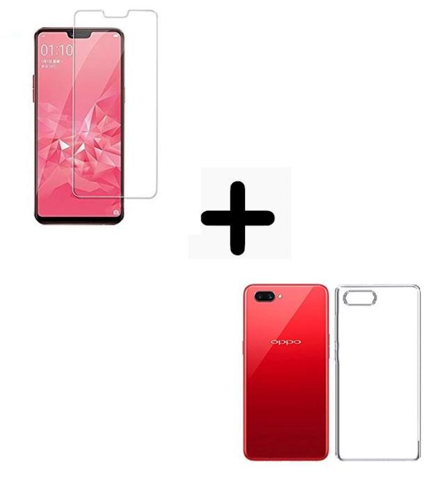 Oppo%20A3S%20Value%20Kit:%20Tempered%20Glass%20Screen%20Protector,%20Transparent%20Back%20Cover%20-%20Image%206