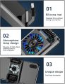 Top Quality Z16 Mobile Phone Cooler Cell Phone Radiator Stretchable Design for 4.5 to 6.5 Inches Phones Semiconductor Phone Cooling Bracket with Silent Fan for Video Watching Gaming Lives. 