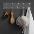 6 Hook Silicone Transparent Hanger. 