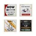 4 Piece Set Framed Wall Hanging Photo Frame Motivational Office Decor Art. 