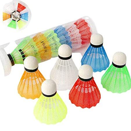 Plastic Badminton Shuttlecocks - Durable Feather-Like Flight Shuttles (Multi-Pack)