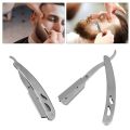 Men's Prfoessional Stainless Steel Straight Barber Blade Shaving Razor Folding Shaving Shaver For Barber Salon Beard Shaving Personal Use Chrome Finishing Anti Slip Straight Shaving Razor. 