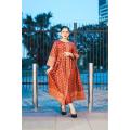 Smars Fashion  Stitched Printed Silk Open frock Maxi 2pc Dress for Women and Girls. 