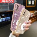 JIUMOO For Realme 7 5G Realme V5 5G Case Fashion Cartoon Rabbit Side Phone Case Edge Pattern Silicone Luxury Plating Casing Full Back Cover Camera Protection Cases Shockproof Softcase. 