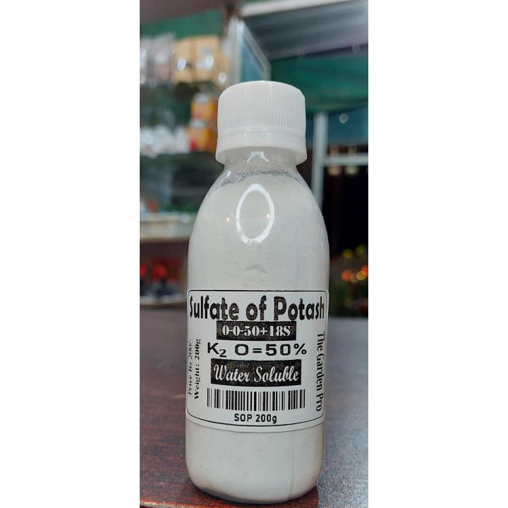 SOP, Potash, Sulfate of Potash, Water Soluble Potash, Plant Booster, 200gram