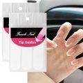 10 Sheets White French Manicure Strip Nail Art Form Fringe Tip Guides Sticker DIY Line Tips Decoration Tool. 
