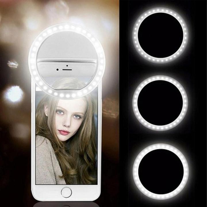 Rechargeable Selfie LED Ring Light - TikTok Light - Musically Light - 36(7 colors mix in one item) Leds smart phone
