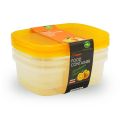 Pack of 3 1000ml BPA-Free Plastic Food Storage Containers, Premium Quality Kitchen Storage Box. 
