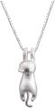 S925 Sterling Silver Cat Necklaces Cat Jewelry for Women Cat Gifts for Cat Lovers Cat Lover Gifts for Women Cat Lady Gifts Silver Cat Pendant Collarbone Necklace. 