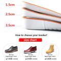 【Footprint】 1.5Cm / 2.5Cm / 3.5Cm Height Increase Insoles High Full Memory Foam Shoe Cushion Pads For Men And Women. 
