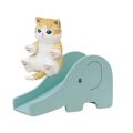 Mofusand Cats Figures Play Slide Action Figure Kawaii Elephant Slide Cats Cute Orange cat Periphery Toy Gifts for KidsBasketball. 