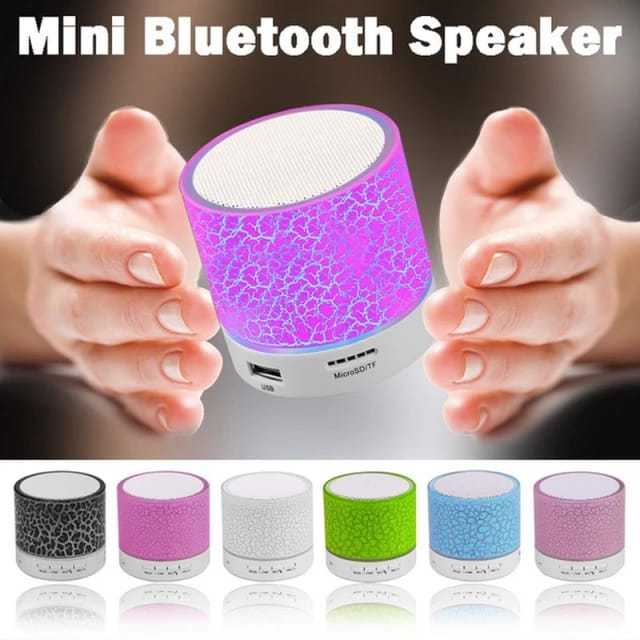 Mini Portable Bluetooth Speaker with LED Lights SD USB Support | Daraz.pk